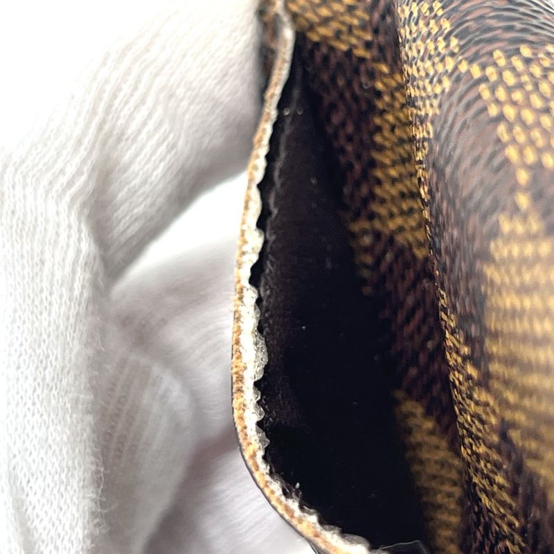 Louis Vuitton Card Case Organizer De Poche Damier Canvas Ebene Brown — view 7