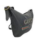 Gucci Shoulder Bag Leather Black Gold — view 2