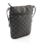 Loewe Shoulder Bag Anagram Dark Brown Canvas Leather — view 2