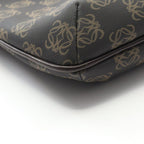 Loewe Shoulder Bag Anagram Dark Brown Canvas Leather — view 5