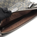 Loewe Shoulder Bag Anagram Dark Brown Canvas Leather — view 8