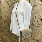Dior Shoulder Bag Pochette Trotter White Travel — view 3