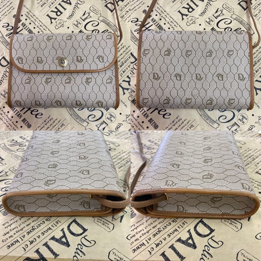 Dior Shoulder Bag Pochette Trotter White Travel — view 8