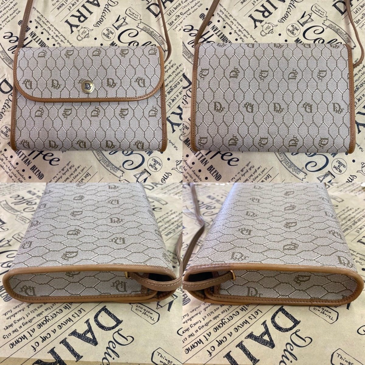 Dior Shoulder Bag Pochette Trotter White Travel — view 8