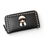 Fendi Carlito Wallet Karl Lagerfeld Black Silver — view 2