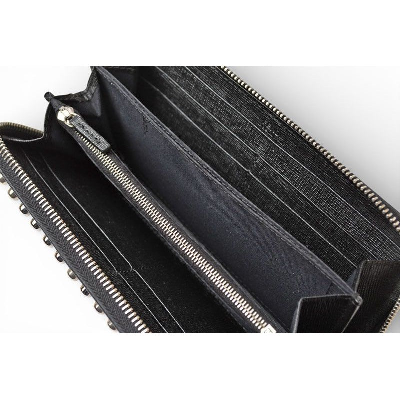 Fendi Carlito Wallet Karl Lagerfeld Black Silver — view 6