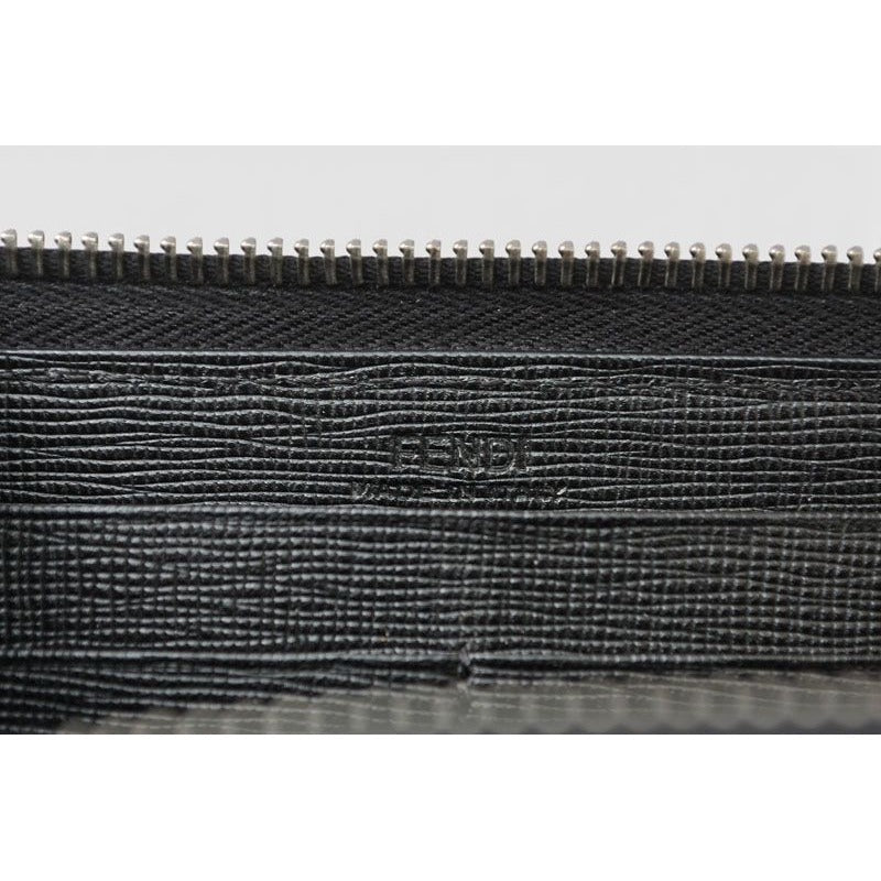 Fendi Carlito Wallet Karl Lagerfeld Black Silver — view 9