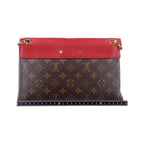 Louis Vuitton Pallas Chain Monogram Brown Cerise Canvas Calf Leather Handbag — view 2