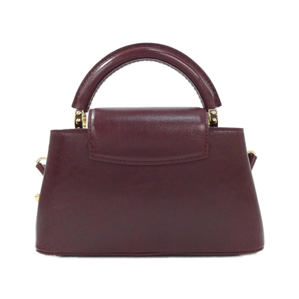 Louis Vuitton Capucines East West Mini Bag Grenat Red — view 2