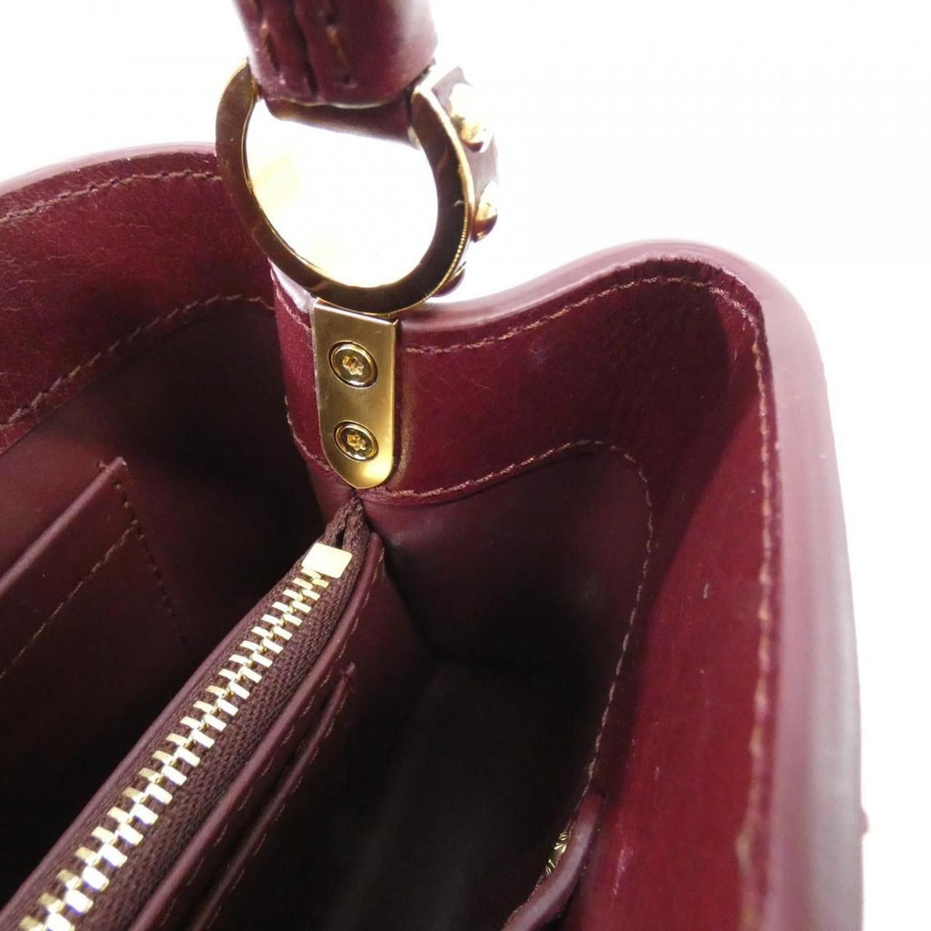Louis Vuitton Capucines East West Mini Bag Grenat Red — view 8