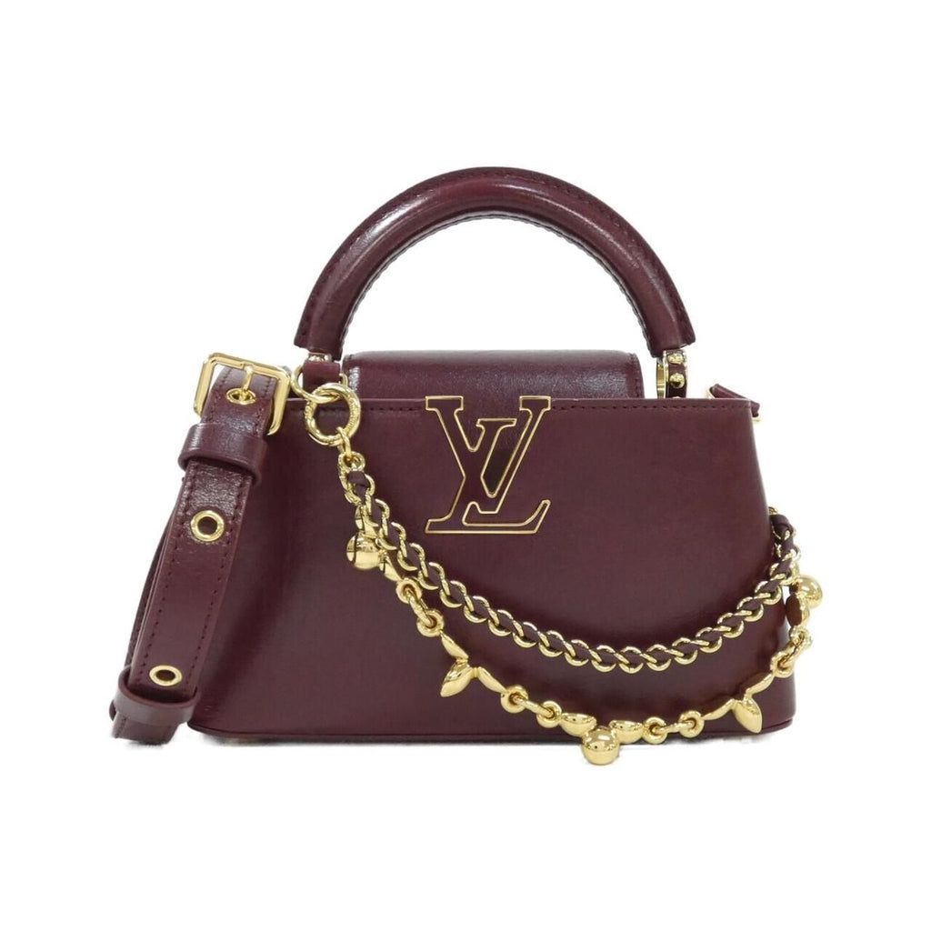 Louis Vuitton Capucines East West Mini Bag Grenat Red