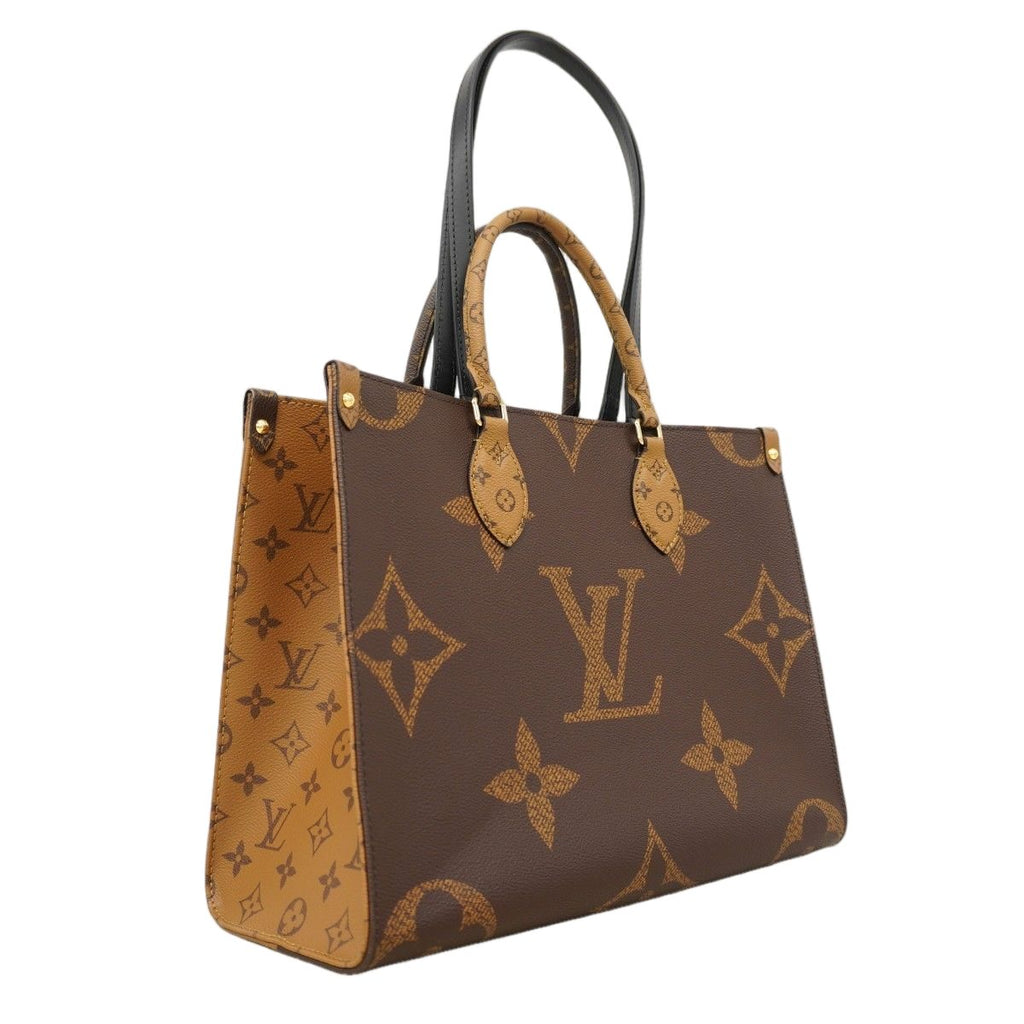 Louis Vuitton Tote Monogram Giant Reverse On The Go MM Brown 2-Way — view 2