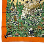 Hermes Scarf Silk Carre 90 Sichuan Orange — view 4
