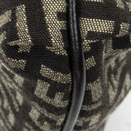 Fendi Small Flap Crossbody Brown Zucchino Canvas — view 7