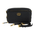 Christian Dior Caro Double Pouch Shoulder Bag S7431 Ubae Calfskin Black