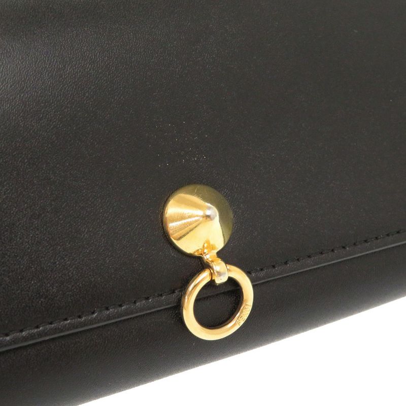 Fendi By The Way Continental 8 M2051 Leather Black Long Wallet 2043 — view 8