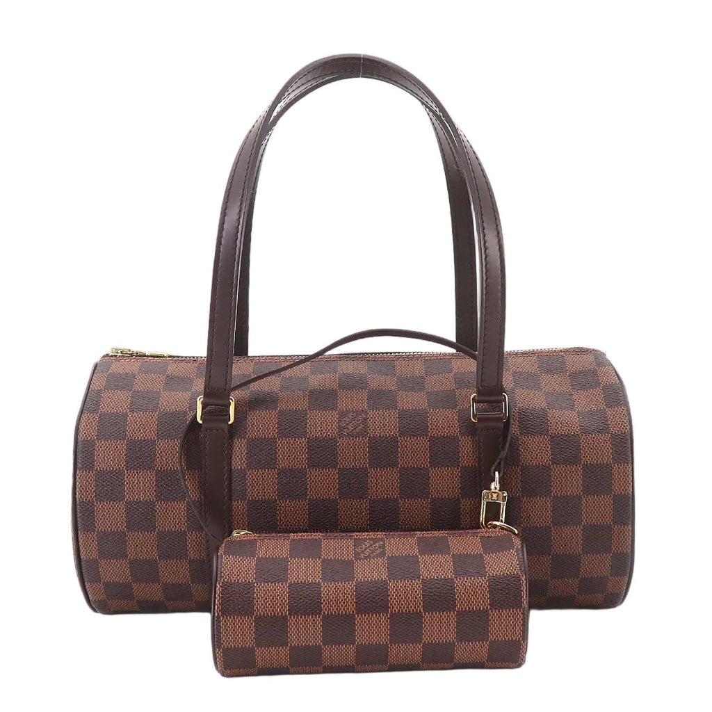 Louis Vuitton Damier Papillon 30 Hand Bag Ebene Brown Gold