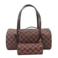 Louis Vuitton Damier Papillon 30 Hand Bag Ebene Brown Gold