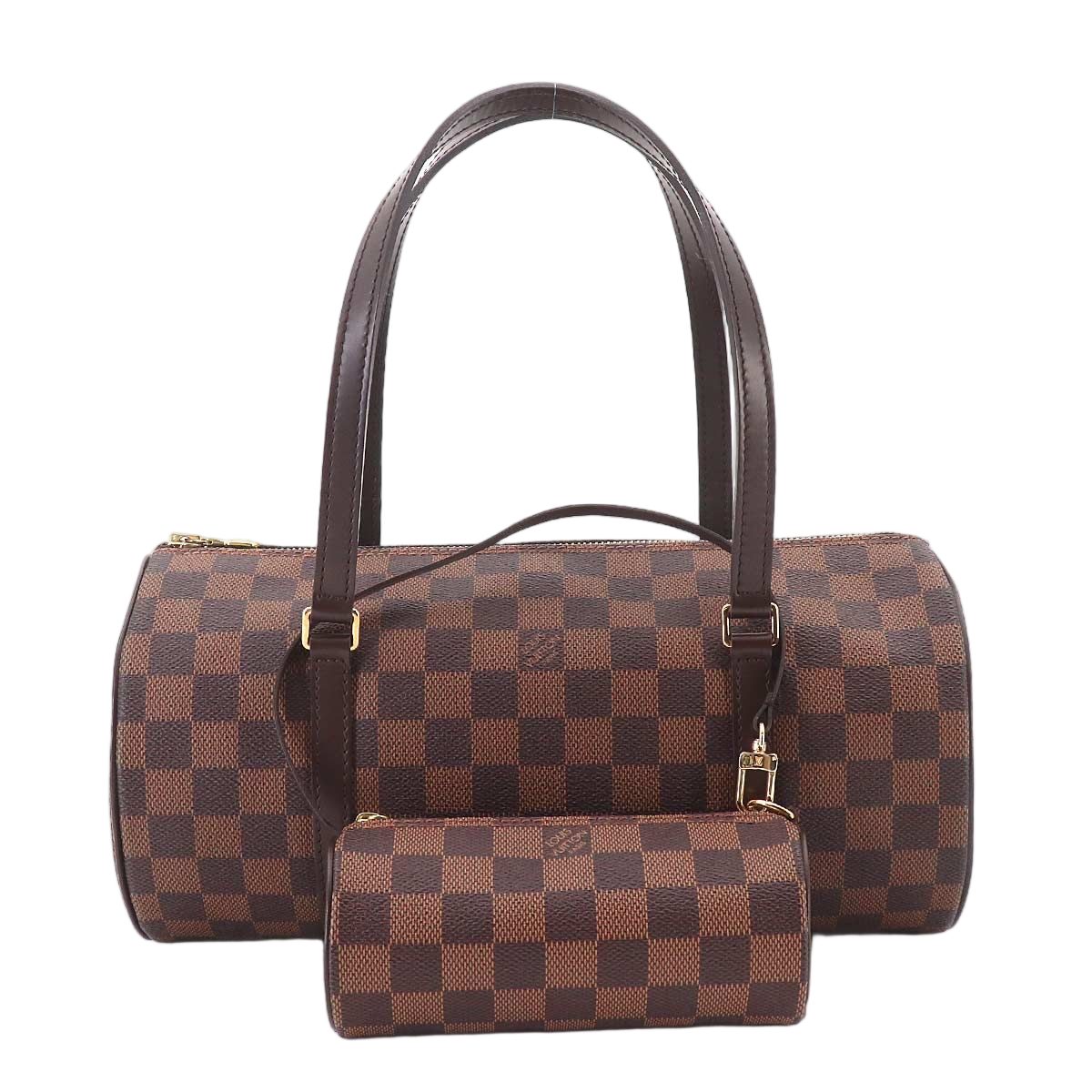 Louis Vuitton Damier Papillon 30 Hand Bag Ebene Brown Gold