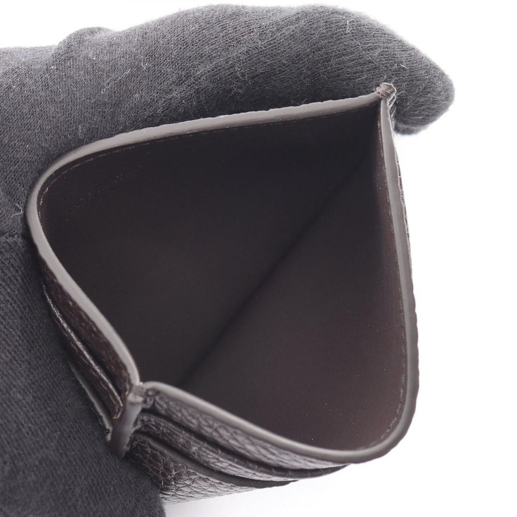 Celine Card Case Holder Espresso Leather — view 3