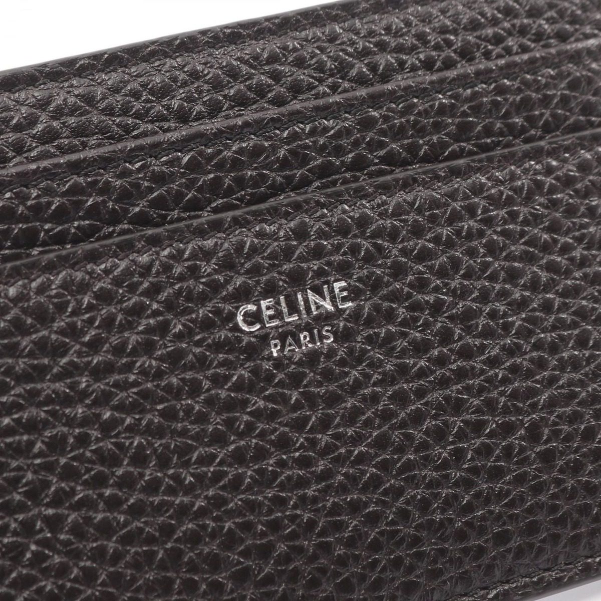 Celine Card Case Holder Espresso Leather — view 4