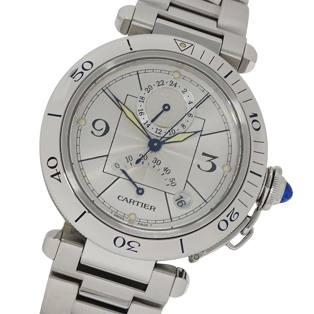 Cartier Watch Pasha Ware Reserve Gmt Date Automatic Winding