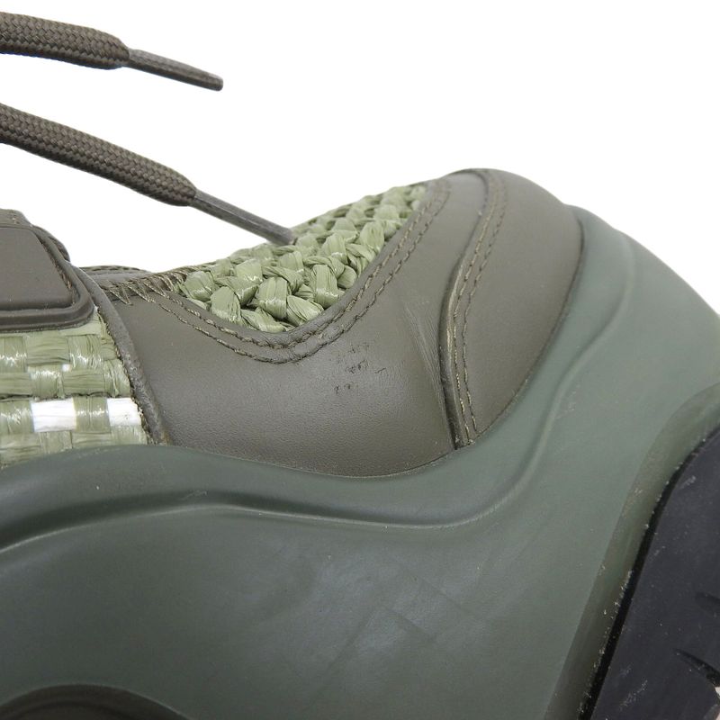 Louis Vuitton 2023 Item Arkwright 2.0 Raffia Leather Sneakers 37 — view 6