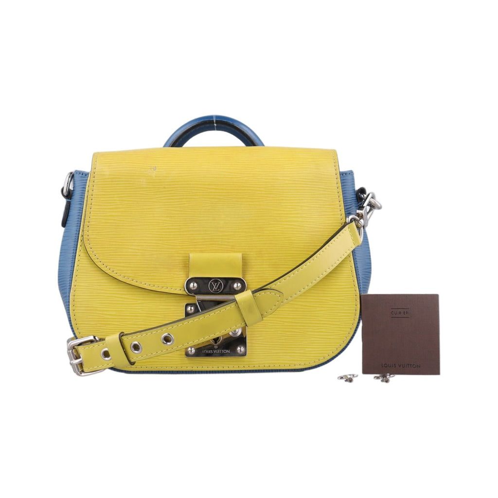 Louis Vuitton Eden PM Yellow Blue Epi Shoulder