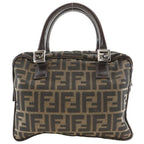 Fendi Zucca Nylon Canvas Brown Handbag