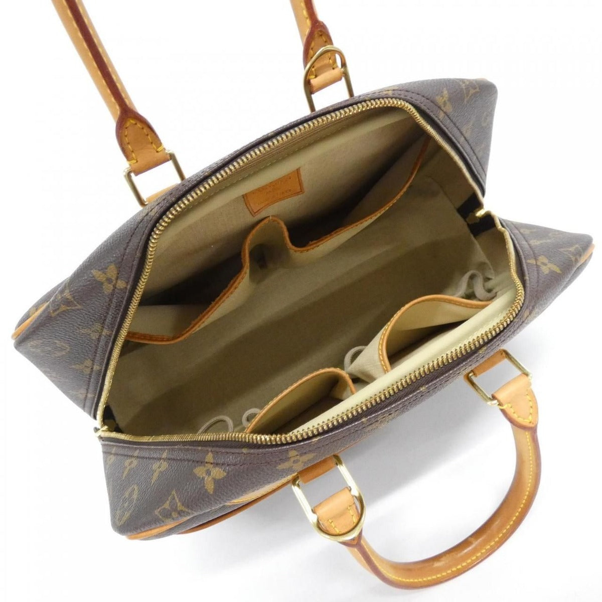 Louis Vuitton Monogram Bowling Vanity Bag — view 9