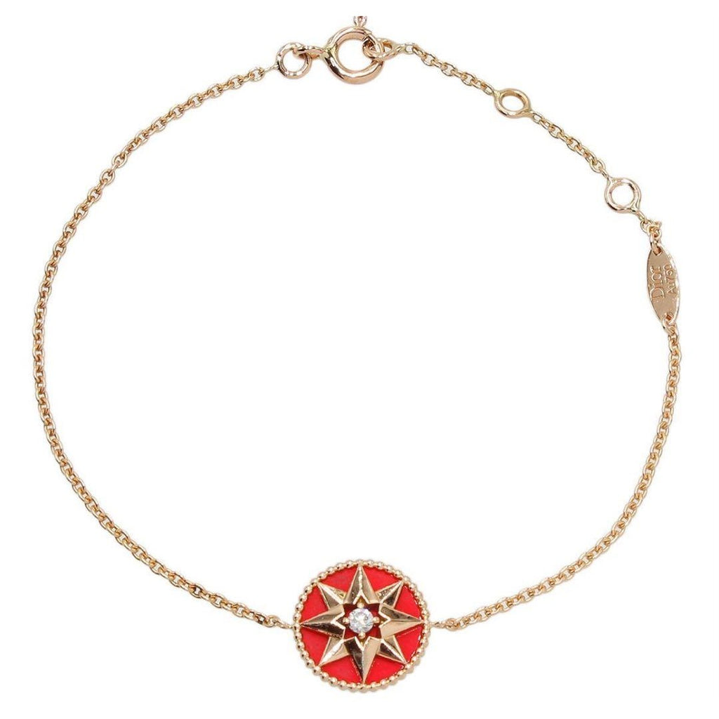 Christian Dior 18K Pink Goldx Diamond Rose Devant Bracelet — view 2