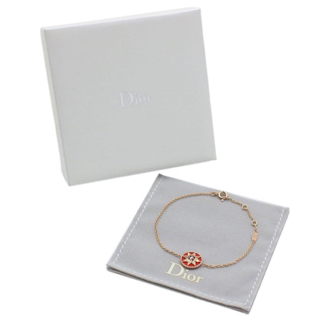 Christian Dior 18K Pink Goldx Diamond Rose Devant Bracelet — view 3