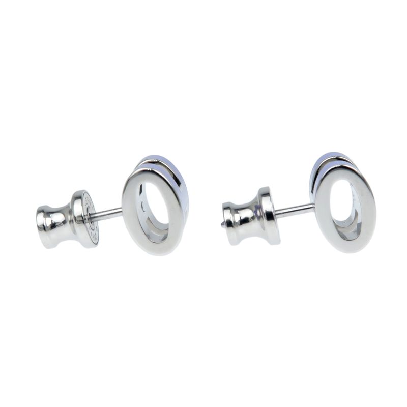 Hermes Earrings Pop Ash Mini H Pair Lila Purple Silver Color Jewelry — view 4