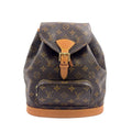 Louis Vuitton Montsouris Monogram Leather Brown Light Backpack Gold