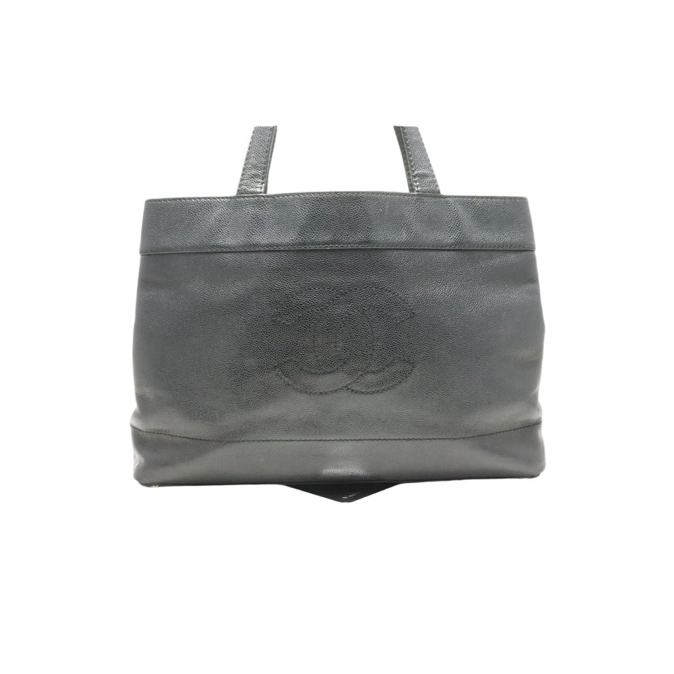 Chanel Caviar Leather CC Logo GD Tote