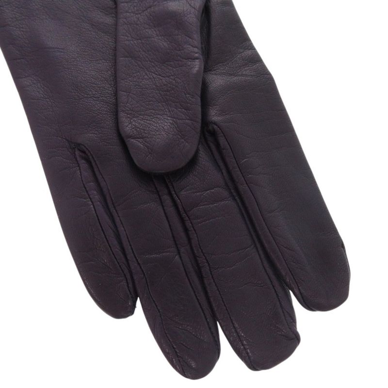 Hermes Hhardware Gloves Goth Leather Purple 0488 — view 3