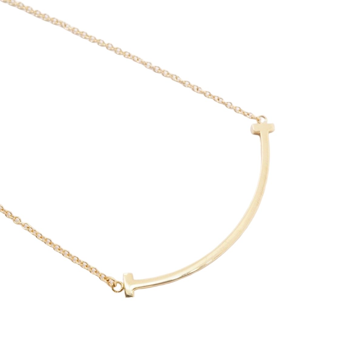 Tiffany & Co Necklace T Smile Small 18k Yellow Gold — view 2