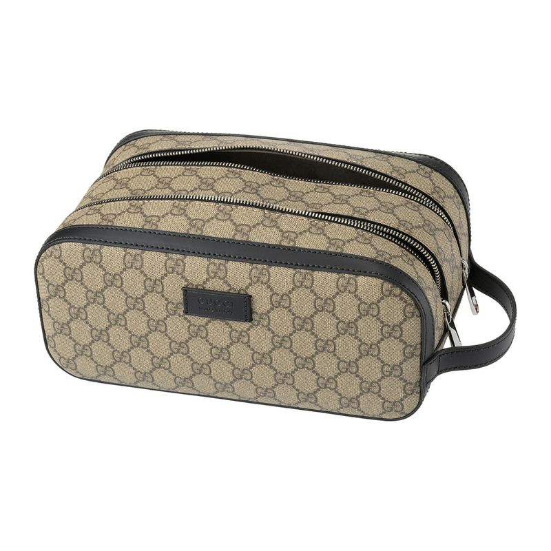 Gucci Pouch GG Supreme Beige Black — view 4