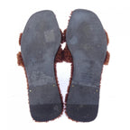 Hermes Oran Sandals Brown — view 4