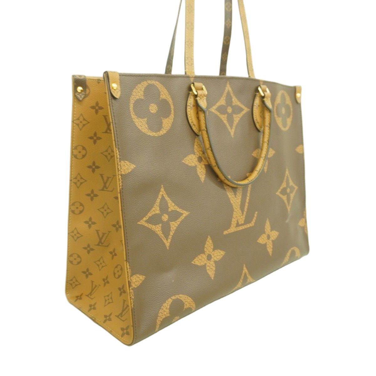 Louis Vuitton Tote Monogram Giant Reverse On The Go GM Brown 2-Way — view 2