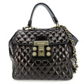 Chanel Handbag Enamel Black Gold Hardware 12 th 2-Way