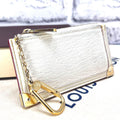 Louis Vuitton Suhali Pochette Cles Coin Case Blanc