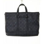 Louis Vuitton Trolley Tote 2-Way Shoulder Monogram Cowhide Leather Black — view 2