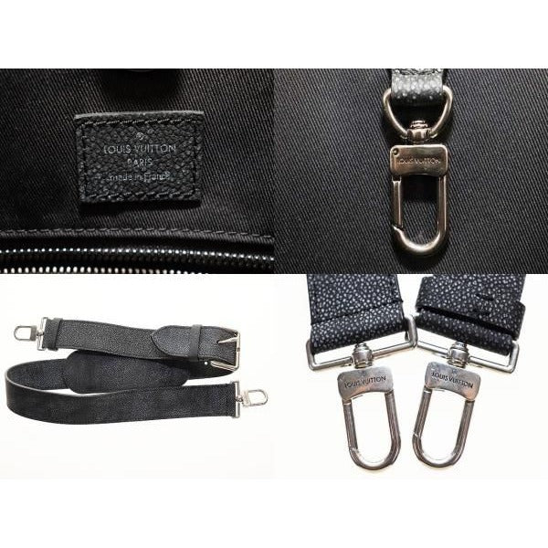 Louis Vuitton Trolley Tote 2-Way Shoulder Monogram Cowhide Leather Black — view 8
