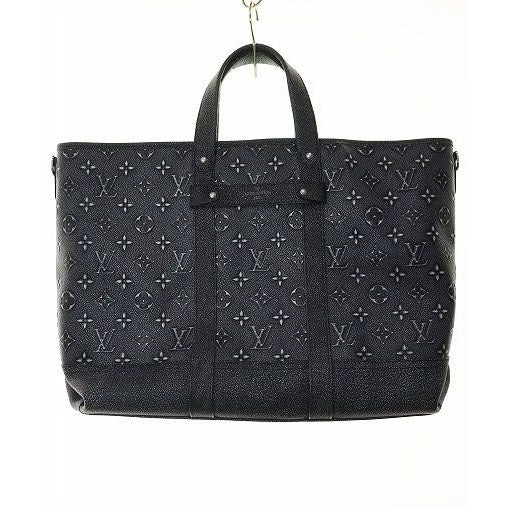 Louis Vuitton Trolley Tote 2-Way Shoulder Monogram Cowhide Leather Black — view 9
