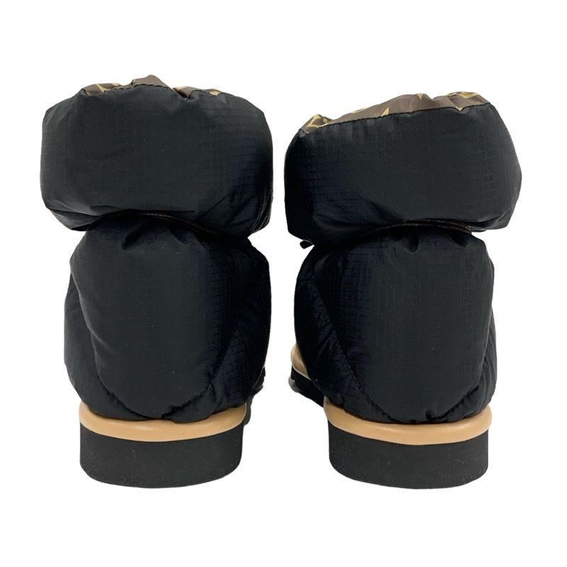 Louis Vuitton Pillow Line Monogram Boots Short Shoes Nylon Black Brown — view 4