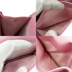 Christian Dior Card Case Cannage Leather Black Pink Business Holder Small — view 8