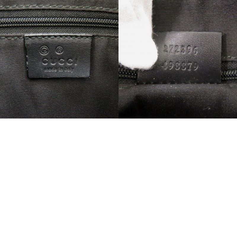 Gucci GG Suede Black Shoulder Bag 0454 — view 9