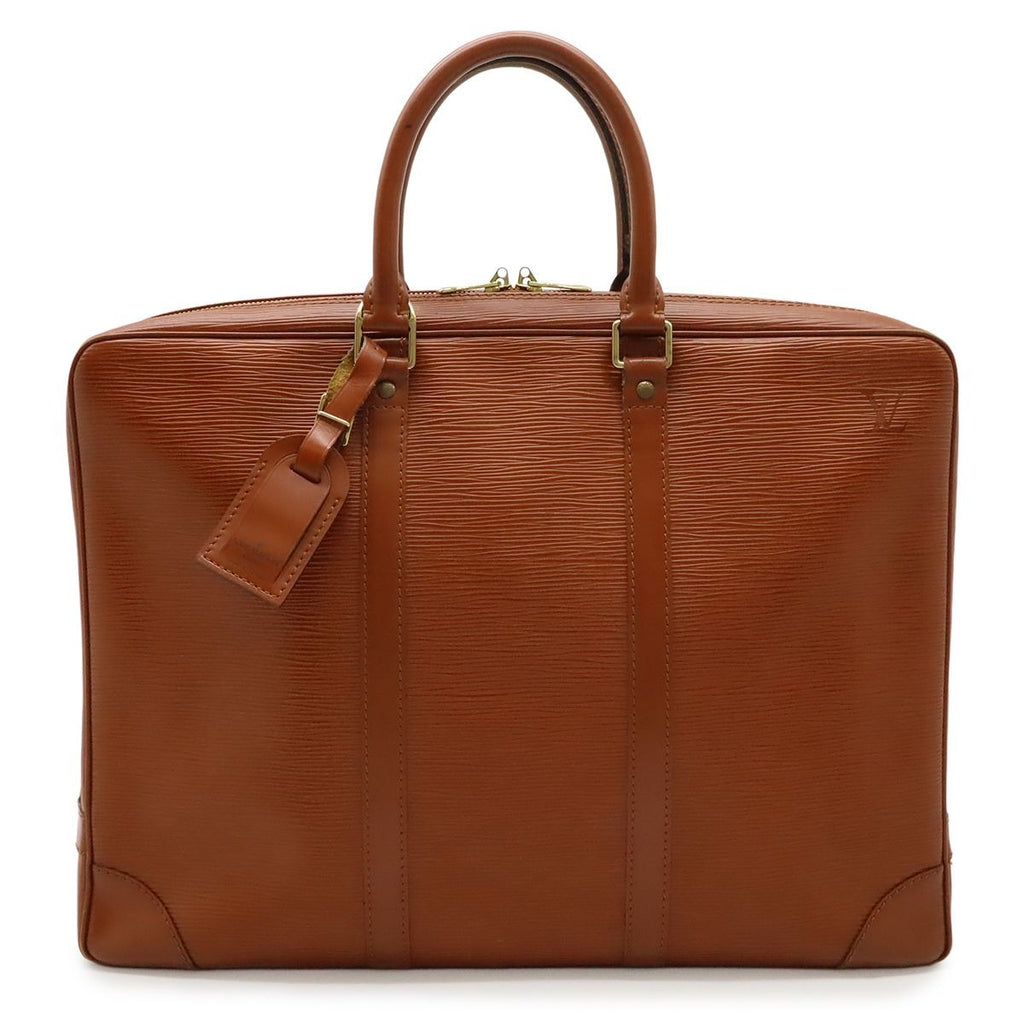 Louis Vuitton Epi Porte Document Voyage Purse Business Briefcase Kenya Brown