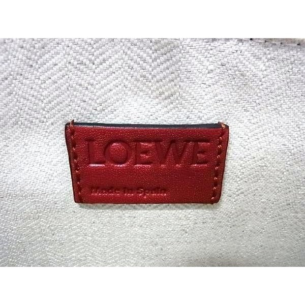 Loewe Repeat Anagram Leather Clutch Bag Second Red and Blue Au5558 — view 7